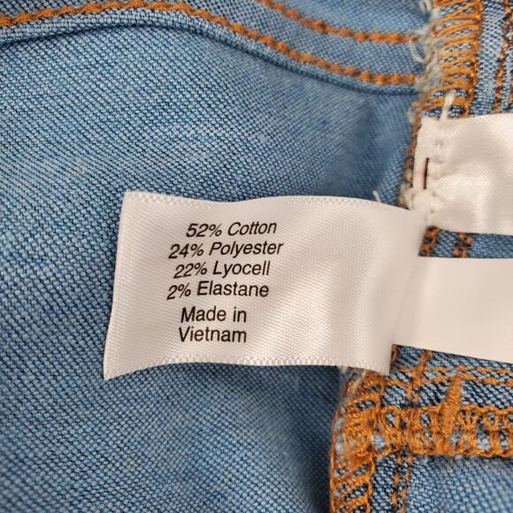 Lane Bryant Womens‎ Size 16 Pull On Mid Rise Pedal Jegging Light Wash New - Picture 7 of 7